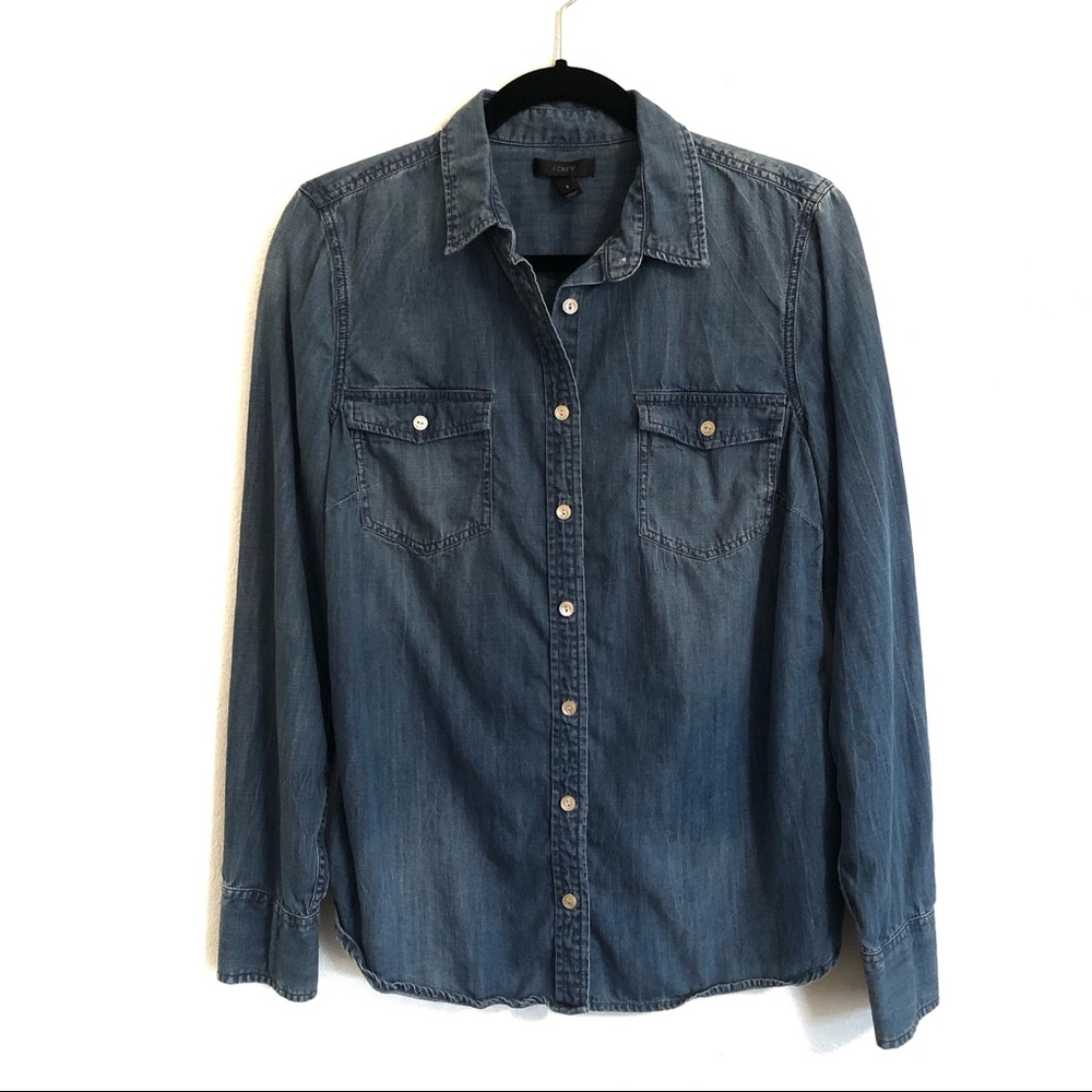 Like New, J. Crew Denim Button Down
